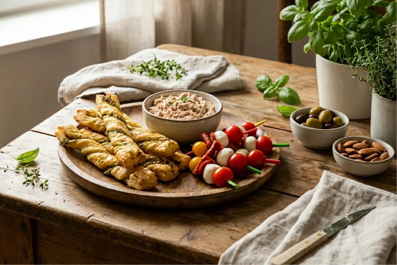 3 recettes d’apéritif salé rapides sans stress
