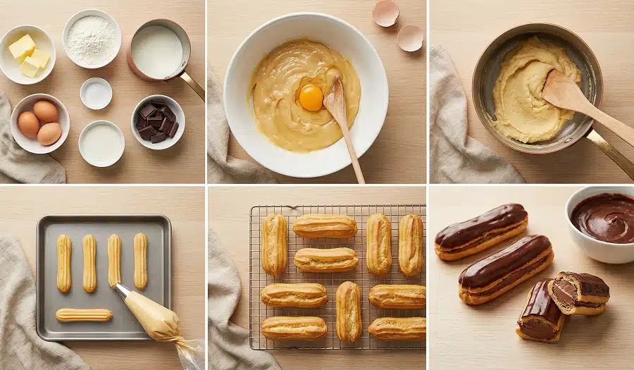 Éclair au chocolat recette facile
