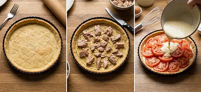 recette tarte thon tomate moutarde