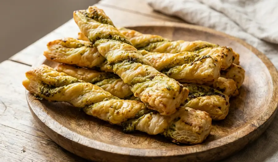 Torsades feuilletées au pesto – Le classique croustillant
