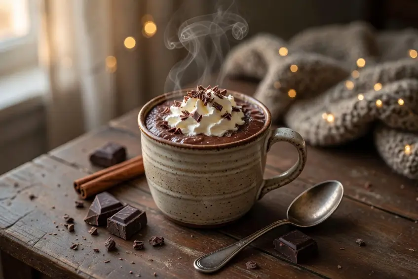 Recette de chocolat chaud à l'ancienne onctueux et réconfortant