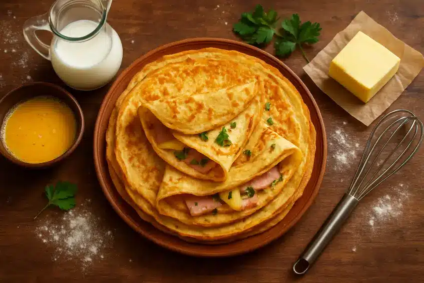 Recette pâte à crêpes salées facile et rapide