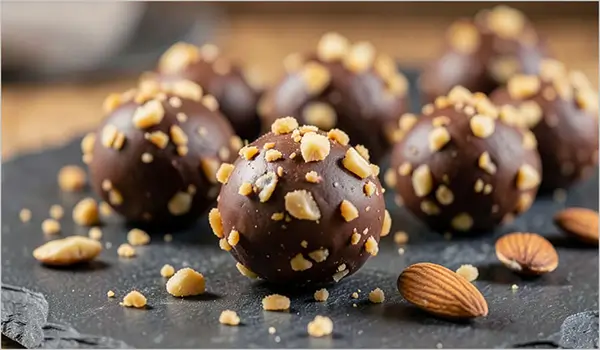 Recette de truffes au chocolat et au praliné