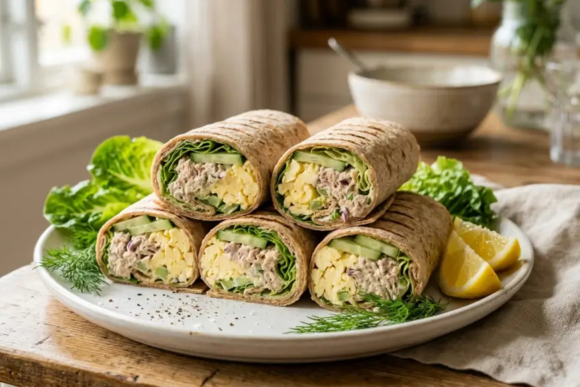 Wrap thon concombre fromage frais : la recette froid la plus simple et saine