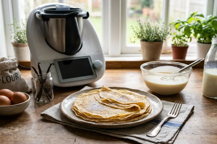 Pâte à crêpes au Thermomix légère, rapide et sans grumeaux